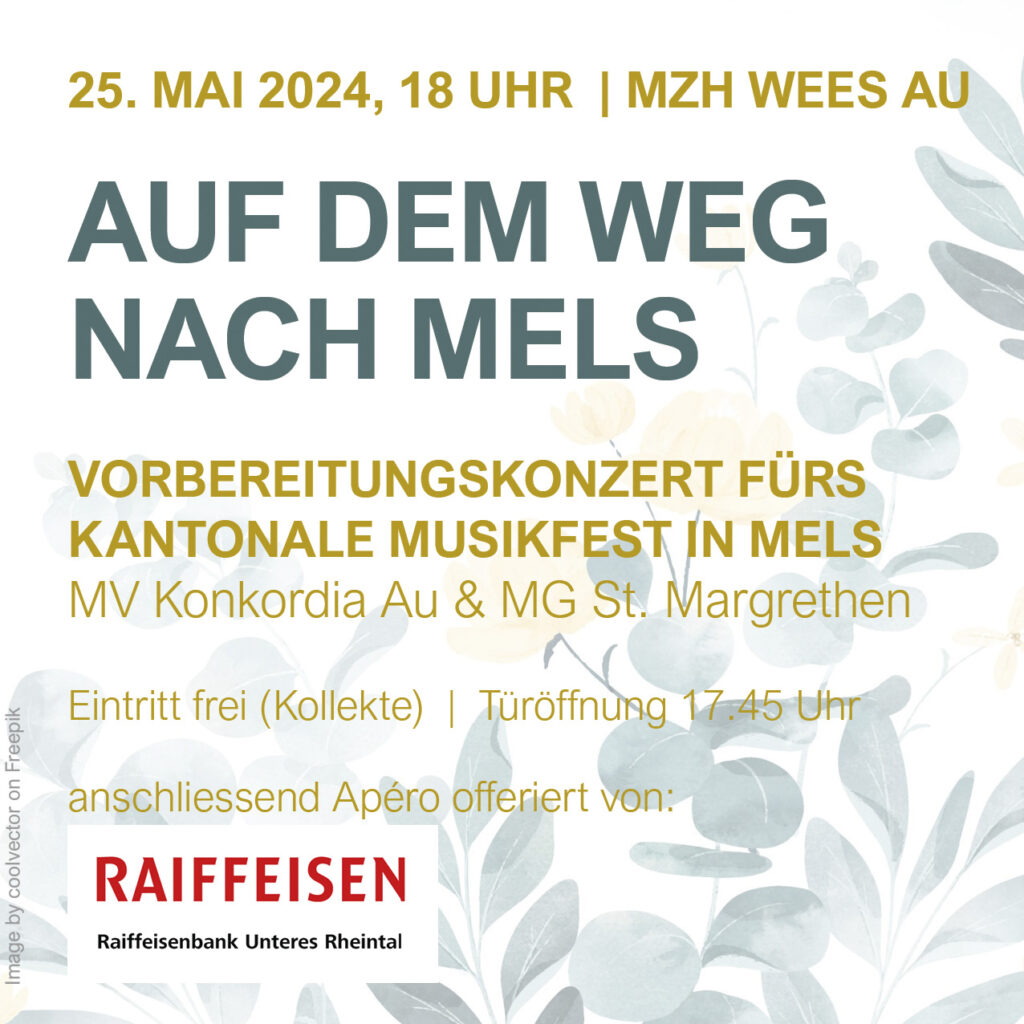 Vorbereitungskonzert Kant. Musikfest | 25. Mai 2024